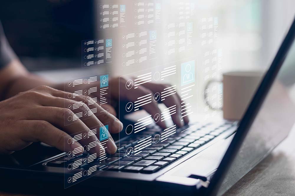 Data analytics dashboard illustration